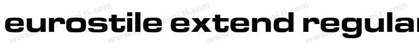 eurostile extend regular字体转换